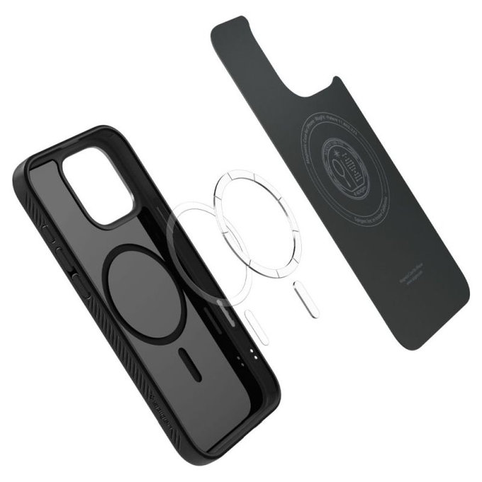 Etui do iPhone 16 Pro Max, Liquid Air "T" z MagSafe, Matte Black, Spigen