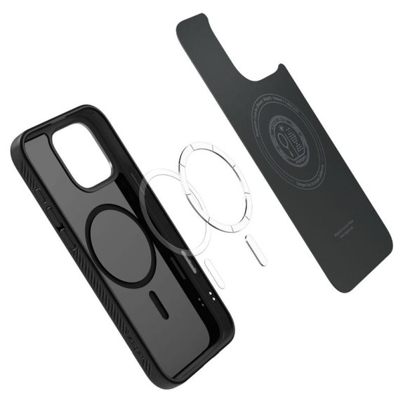 Etui do iPhone 16 Pro, Liquid Air "T" z MagSafe, Matte Black, Spigen