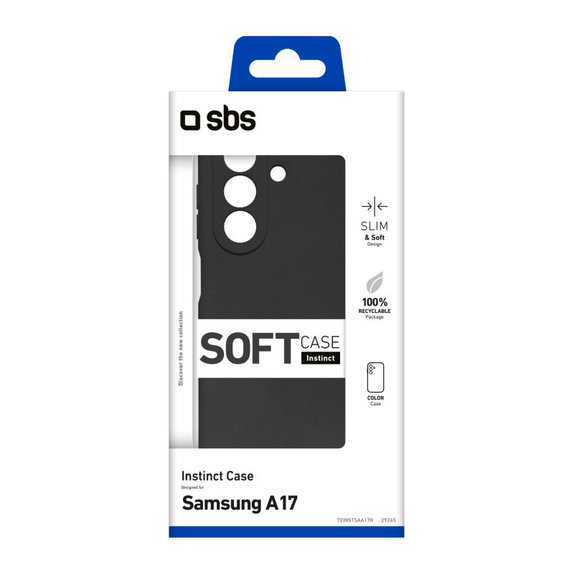 Etui do Samsung Galaxy A17 5G, Instinct, Czarny, Black, SBS