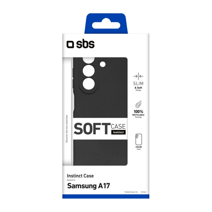 Etui do Samsung Galaxy A17 5G, Instinct, Czarny, Black, SBS
