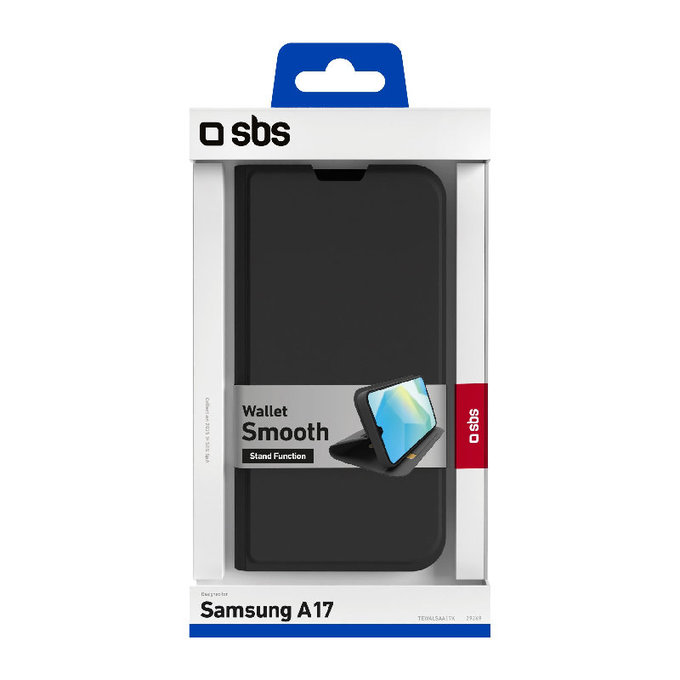 Etui do Samsung Galaxy A17 5G, Book Wallet Smooth, Czarny, Black, SBS