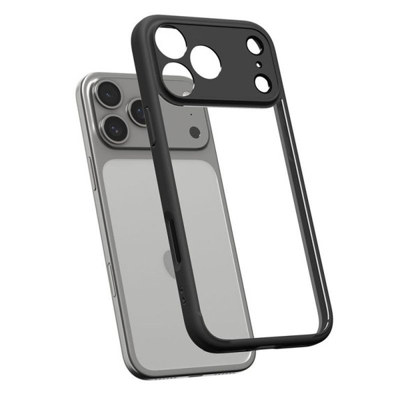 Etui do iPhone 17 Pro Max, Ultra Hybrid, Matte Black, Spigen