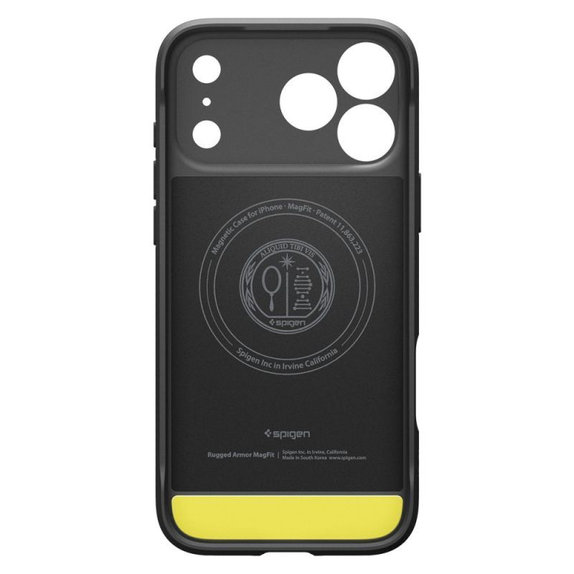 Etui z MagSafe Rugged Armor do iPhone 17 Pro, Matte Black, Spigen