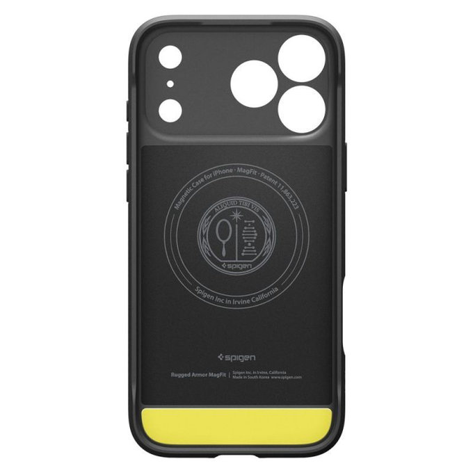 Etui z MagSafe Rugged Armor do iPhone 17 Pro, Matte Black, Spigen