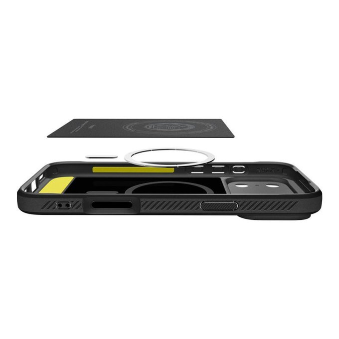 Etui z MagSafe Rugged Armor do iPhone 17 Pro, Matte Black, Spigen