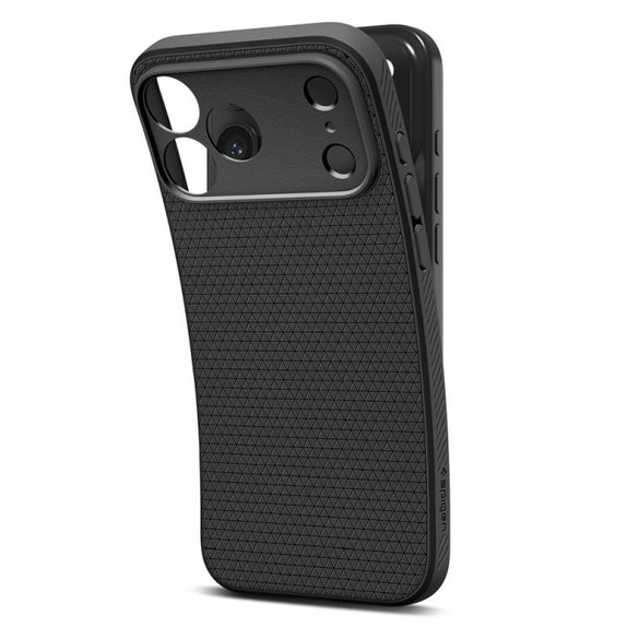 Etui do iPhone 17 Pro, Liquid Air, Matte Black, Spigen