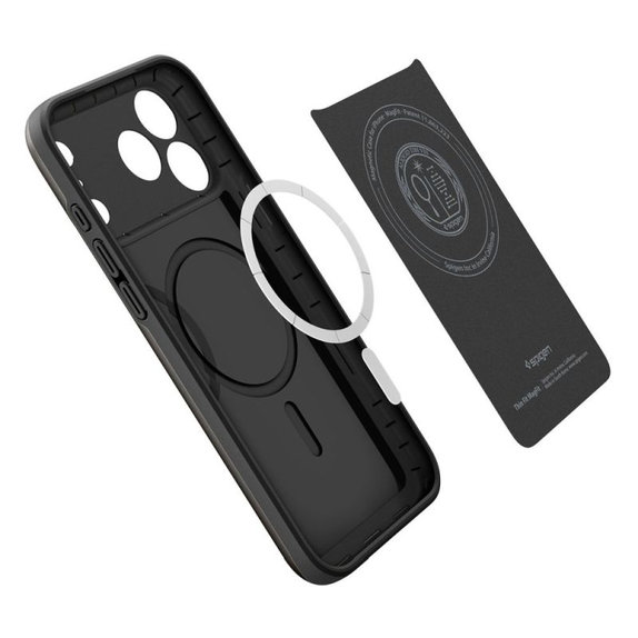 Etui z MagSafe Thin Fit do iPhone 17 Pro, Czarny, Black, Spigen