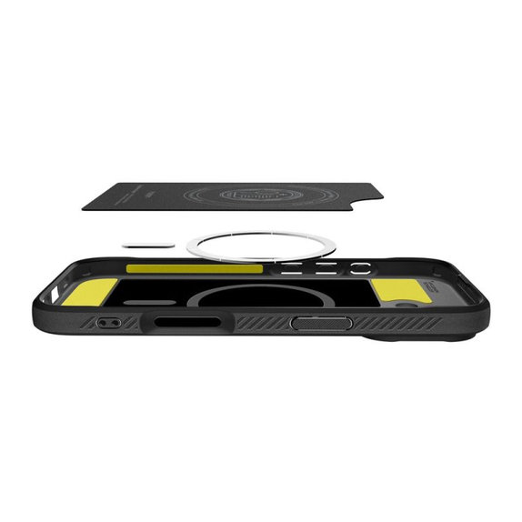 Etui z MagSafe Rugged Armor do iPhone 17, Matte Black, Spigen