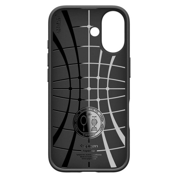 Etui do iPhone 17, Liquid Air, Matte Black, Spigen