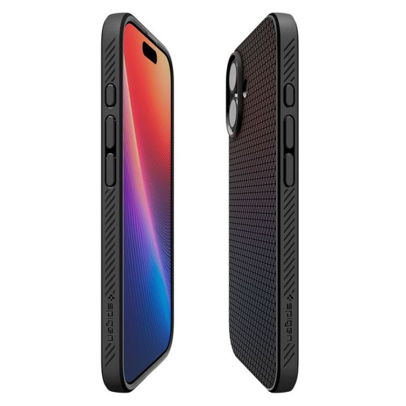 Etui do iPhone 17, Liquid Air, Matte Black, Spigen