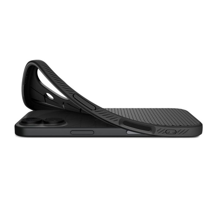 Etui do iPhone 17, Liquid Air, Matte Black, Spigen