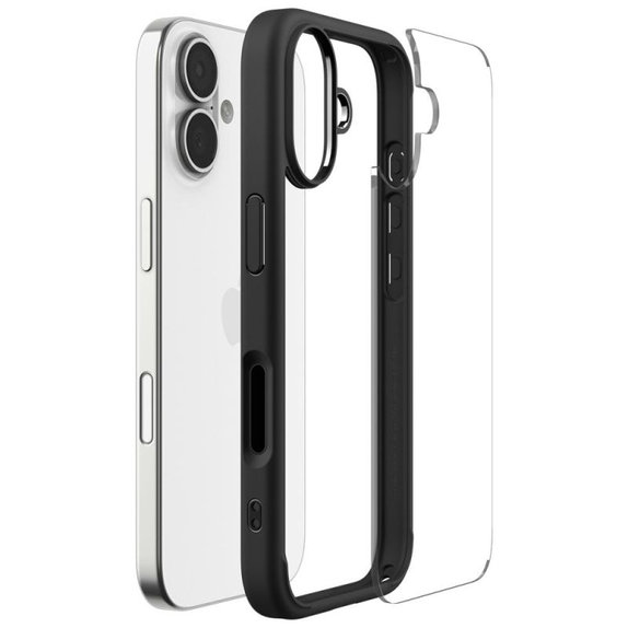 Etui do iPhone 17, Ultra Hybrid, Matte Black, Spigen
