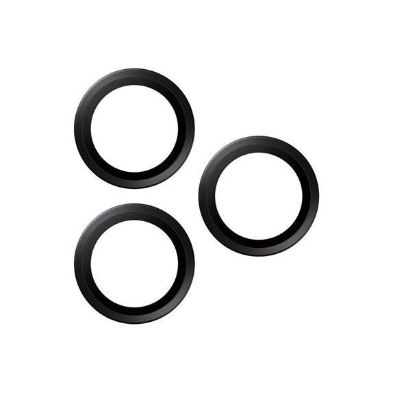 Pierścienie ochronne obiektywu kamery do iPhone 17 Pro Max/17 Pro/16 Pro Max/16 Pro, Czarny, Black, PanzerGlass
