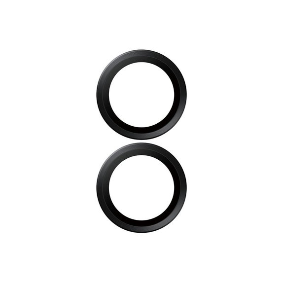 Pierścienie ochronne obiektywu kamery do iPhone 17/16 Plus/16, Czarny, Black, PanzerGlass