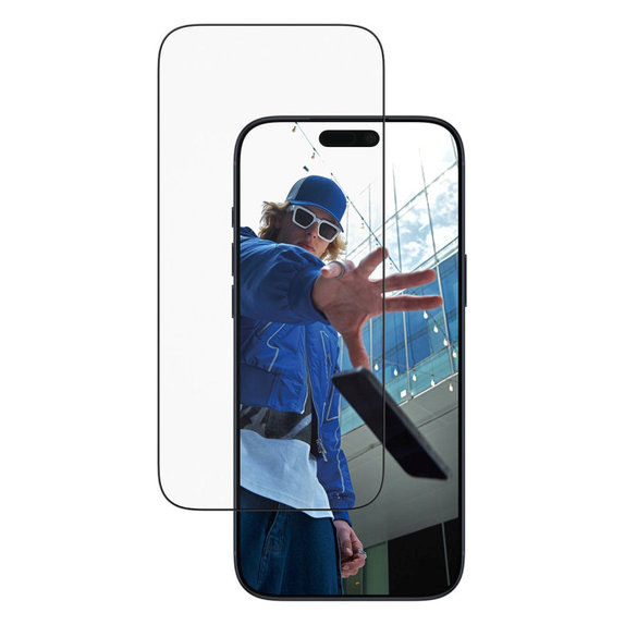Szkło hartowane UWF z aplikatorem do iPhone 17 Pro Max, Czarne, PanzerGlass