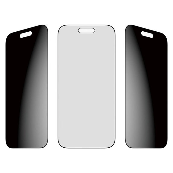Szkło hartowane UWF 2-Way Privacy z aplikatorem do iPhone Air, Czarne, PanzerGlass