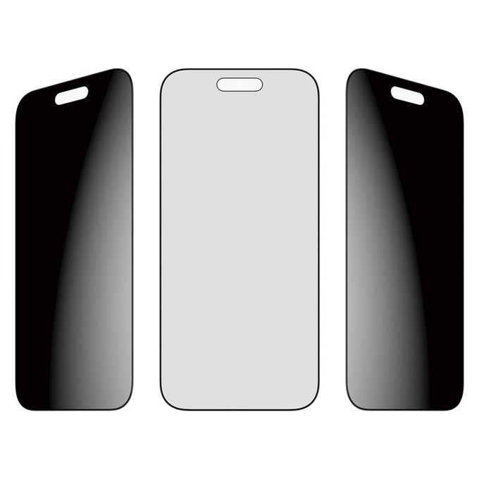 Szkło hartowane UWF 2-Way Privacy z aplikatorem do iPhone Air, Czarne, PanzerGlass