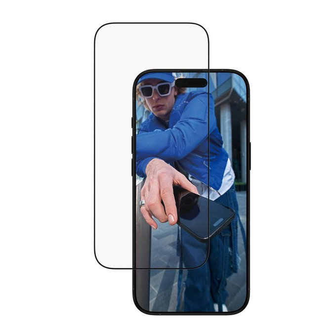 Szkło hartowane UWF z aplikatorem do iPhone Air, Czarny, Black, PanzerGlass