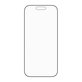 Szkło hartowane UWF Stealth z Fastfit do iPhone 17/16 Pro, Czarne, PanzerGlass