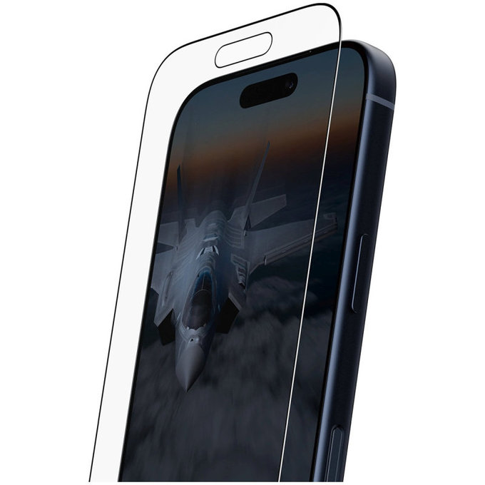 Szkło hartowane UWF Stealth z Fastfit do iPhone 17 Pro, Czarne, PanzerGlass