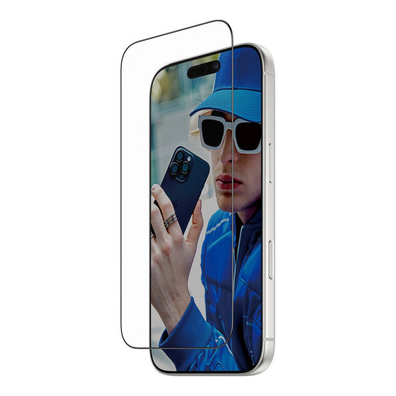 Szkło hartowane UWF z Fastfit do iPhone 17 Pro, Czarne, PanzerGlass