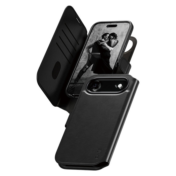 Etui Wallet Tango Two-In-One z MagSAFE by PanzerGlass do iPhone Air, Czarne, PanzerGlass