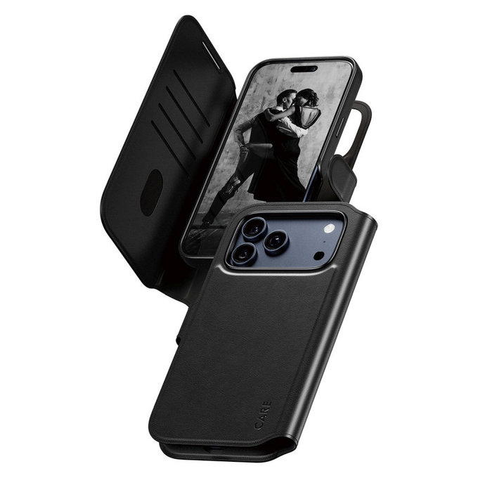 Etui Wallet Tango Two-In-One z MagSafe do iPhone 17 Pro Max, Czarny, PanzerGlass