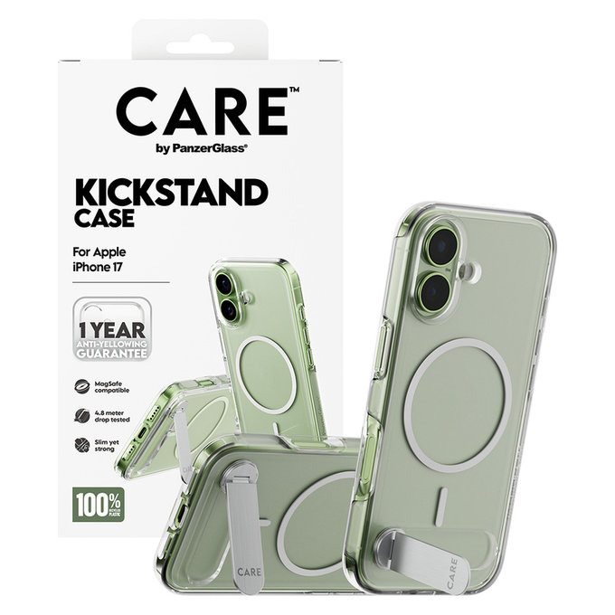Etui Kickstand do iPhone 17, Przezroczyste, PanzerGlass