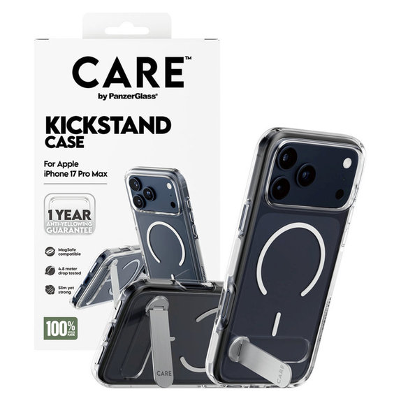 Etui Kickstand do iPhone 17 Pro Max, Przezroczysty, PanzerGlass