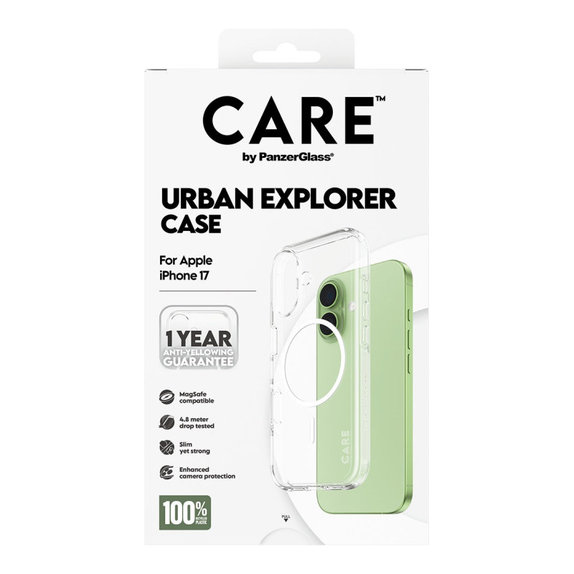 Etui Urban Explorer z MagSafe do iPhone 17, Białe, CARE