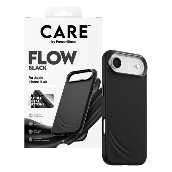 Etui FLOW z MagSafe do iPhone Air, Czarne, CARE
