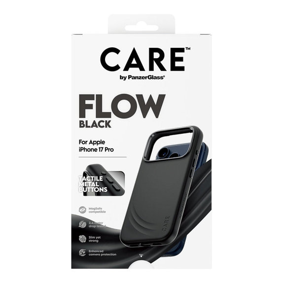 Etui FLOW z MagSafe do iPhone 17 Pro, Czarne, CARE