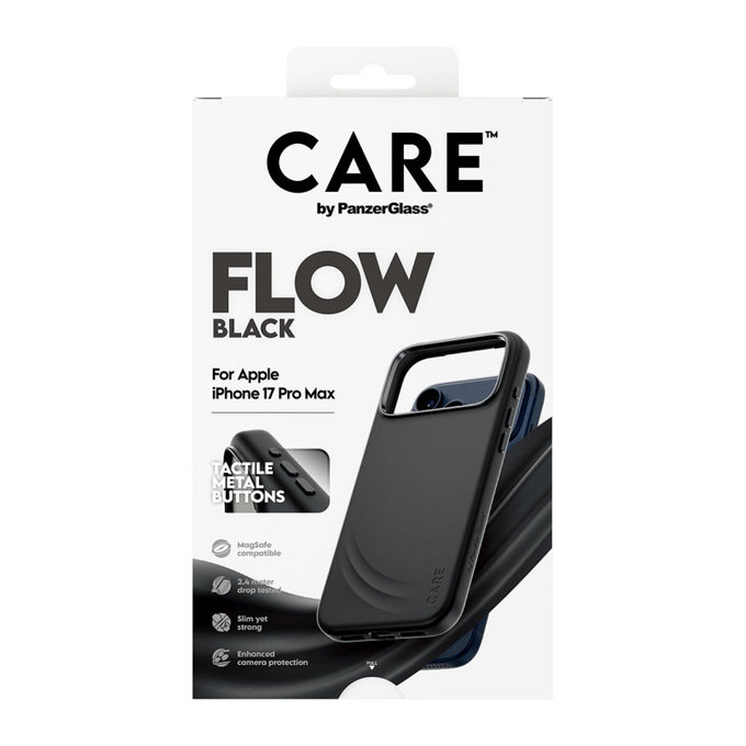 Etui FLOW z MagSafe do iPhone 17 Pro Max, Czarny, PanzerGlass