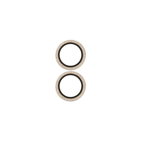 Osłona obiektywu aparatu Hoops do iPhone 17/16 Plus/16, Glitter Gold, PanzerGlass