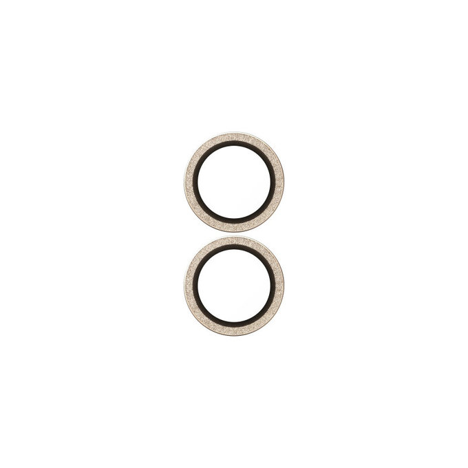Osłona obiektywu aparatu Hoops do iPhone 17/16 Plus/16, Glitter Gold, PanzerGlass