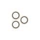 Osłona obiektywu aparatu Hoops do iPhone 17 Pro Max/17 Pro/16 Pro Max/16 Pro, Glitter Gold, PanzerGlass