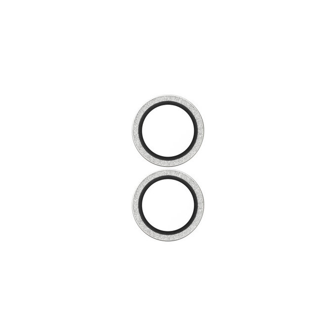 Osłona obiektywu aparatu Hoops do iPhone 17/16 Plus/16, Glitter Silver, PanzerGlass