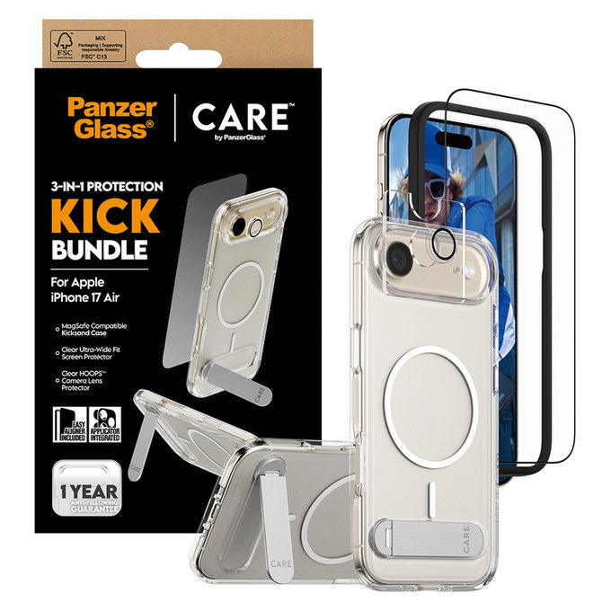 Bundle 3w1 Kick do iPhone Air, PanzerGlass