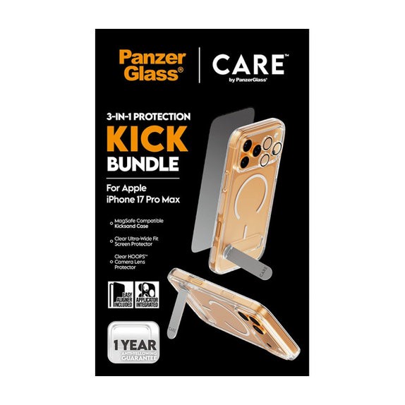 Bundle 3w1 Kick do iPhone 17 Pro Max, PanzerGlass