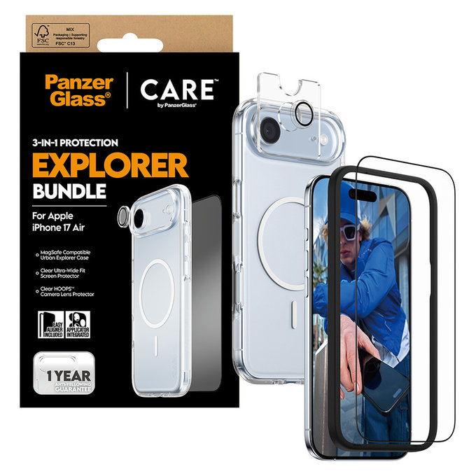Bundle 3w1 Explorer do iPhone Air, PanzerGlass