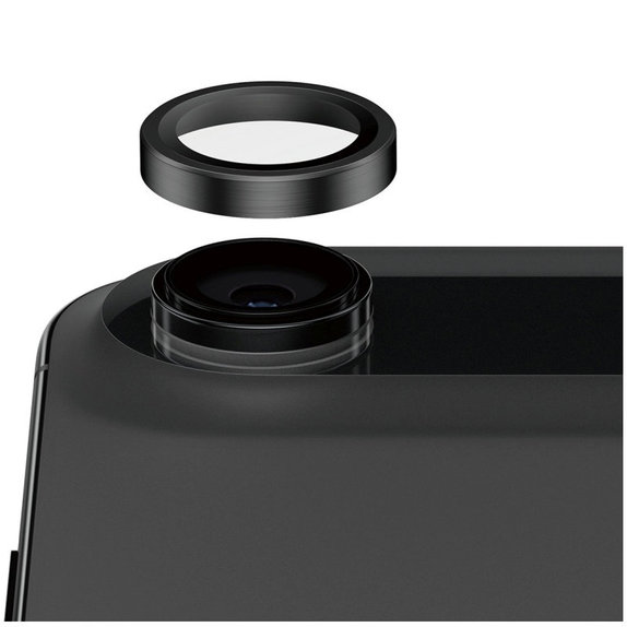 Osłona obiektywu aparatu Hoops Ceramic II do iPhone Air, Czarne, PanzerGlass