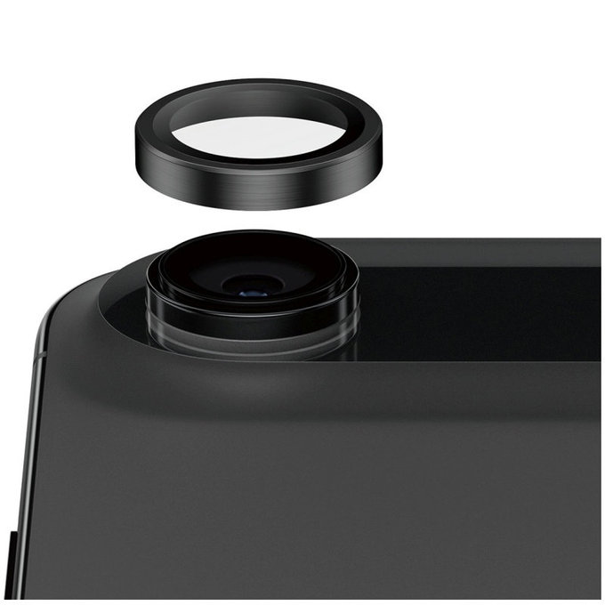 Osłona obiektywu aparatu Hoops Ceramic II do iPhone Air, Czarne, PanzerGlass