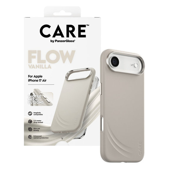 Etui FLOW z MagSafe do iPhone Air, Vanilla, CARE