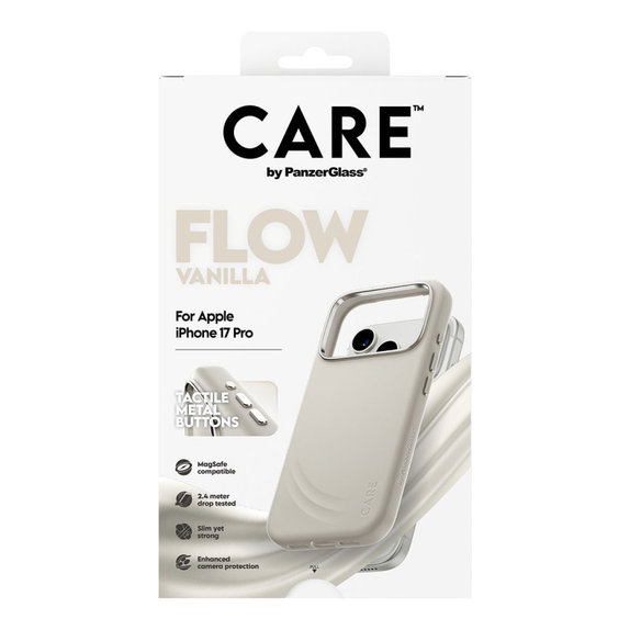 Etui FLOW z MagSafe do iPhone 17 Pro, Vanilla, CARE