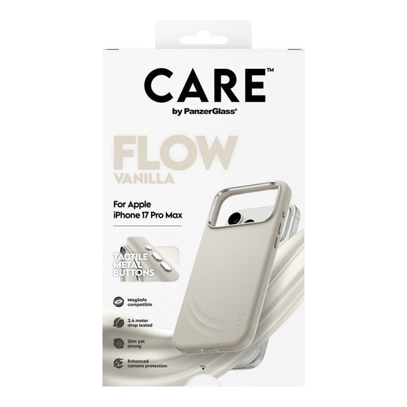 Etui FLOW z MagSafe do iPhone 17 Pro Max, Vanilla, CARE