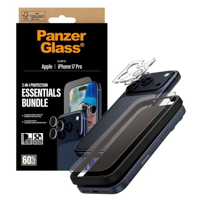 Bundle Essentials 2w1 do iPhone 17 Pro, PanzerGlass