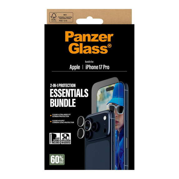 Bundle Essentials 2w1 do iPhone 17 Pro, PanzerGlass