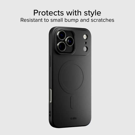 Etui kompatybilny z MagSafe do iPhone 17 Pro, Instinct Mag, Czarny, Black, SBS
