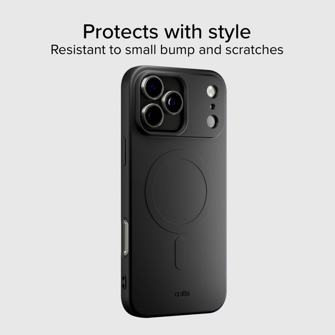 Etui kompatybilny z MagSafe do iPhone 17 Pro, Instinct Mag, Czarny, Black, SBS