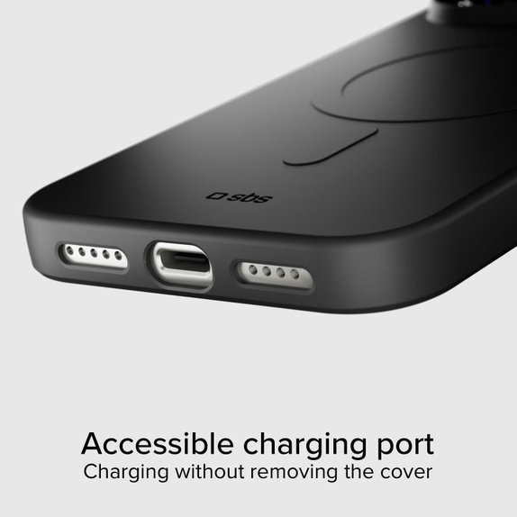 Etui kompatybilny z MagSafe do iPhone 17 Pro, Instinct Mag, Czarny, Black, SBS